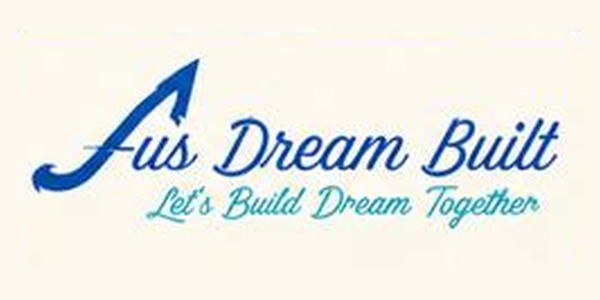 Aus Dream Built logo, Arohan Durga Pujo 2026 sponsor